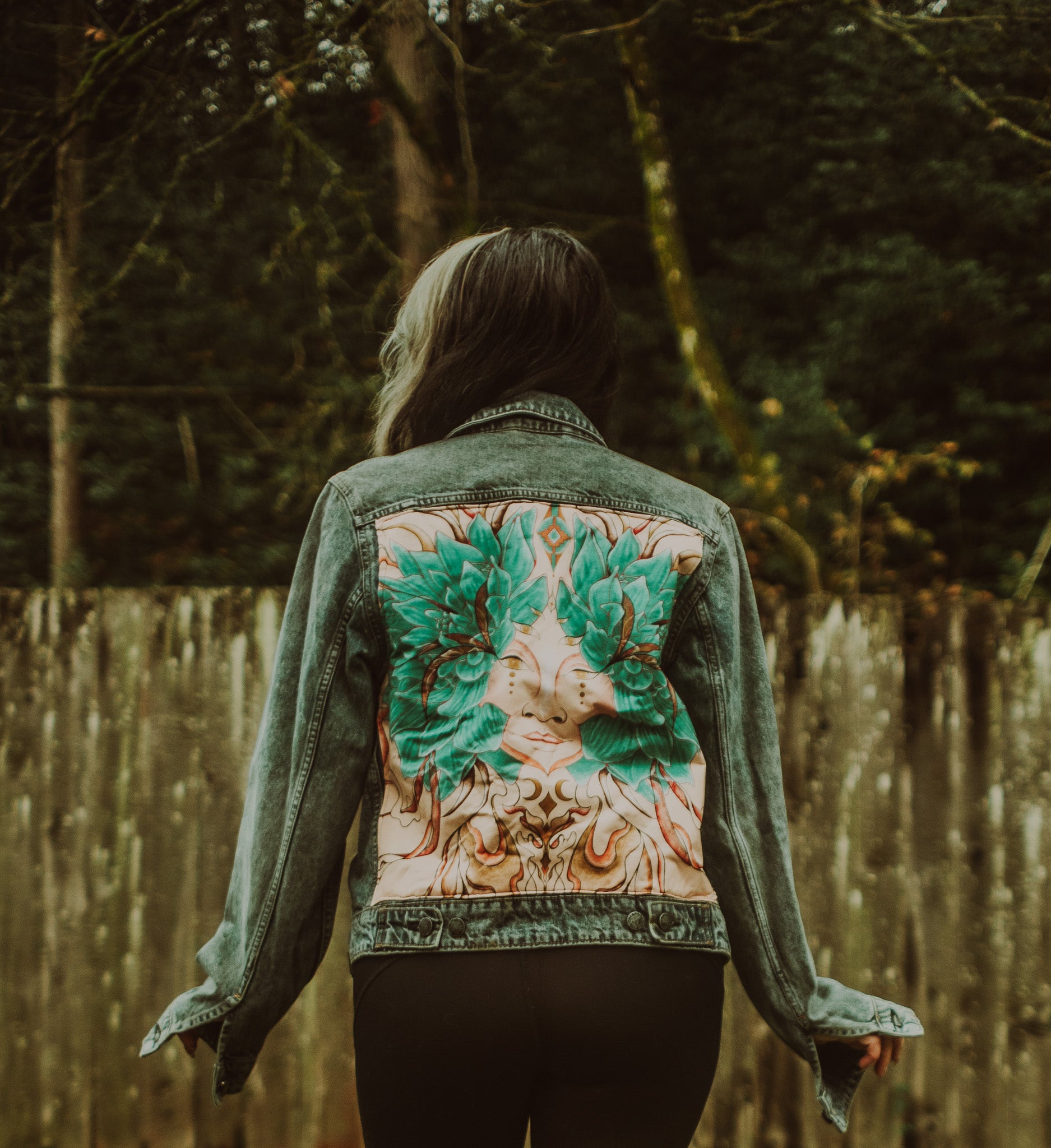 In Flow Upcycled Jean Jacket