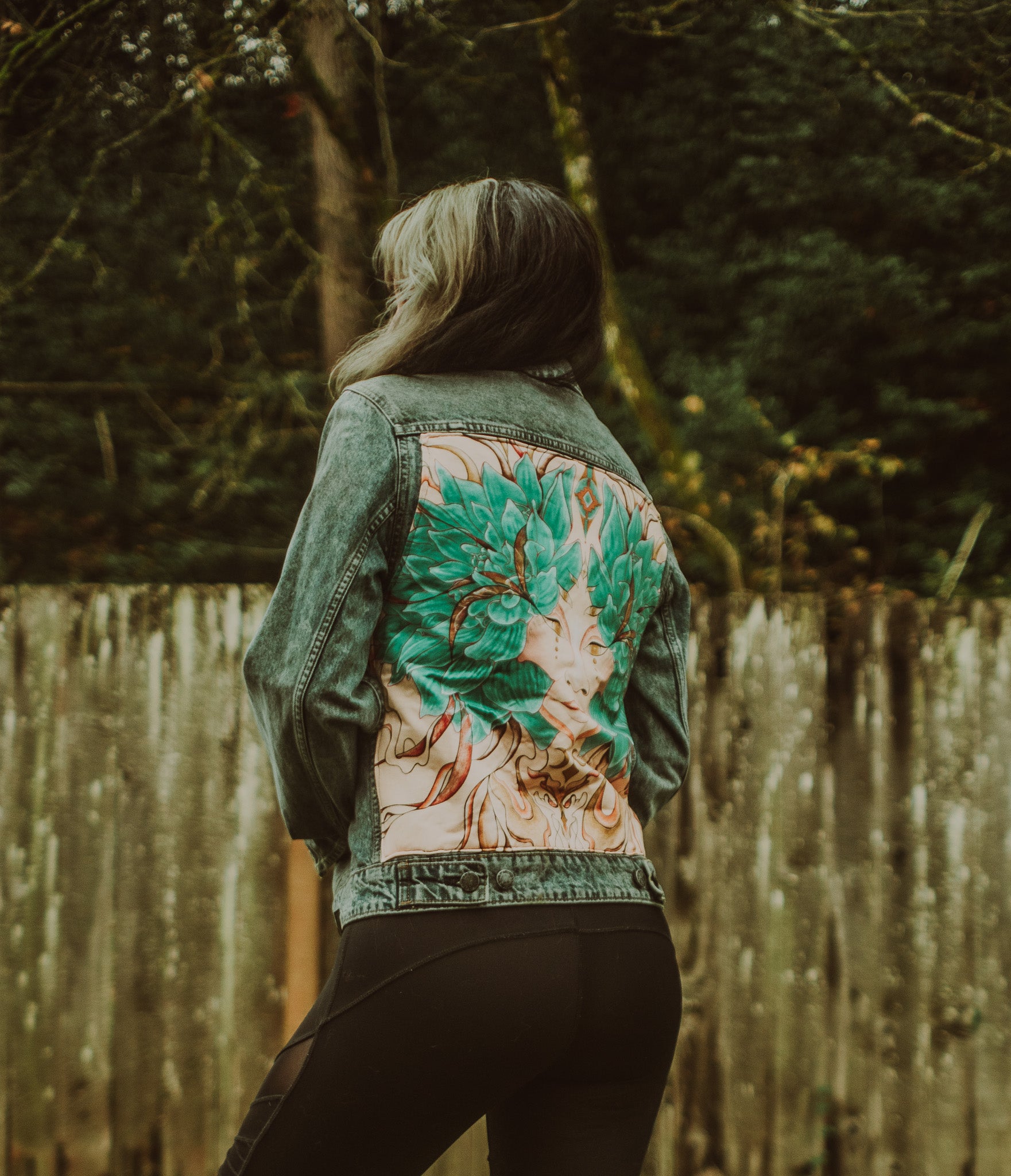 In Flow Upcycled Jean Jacket